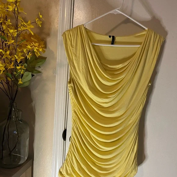 Maurices Light Yellow Sleeveless Blouse - Picture 1 of 4